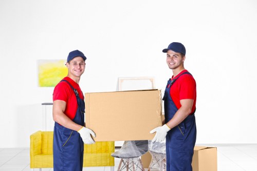 Careful furniture loading during a central London relocation in Belgravia