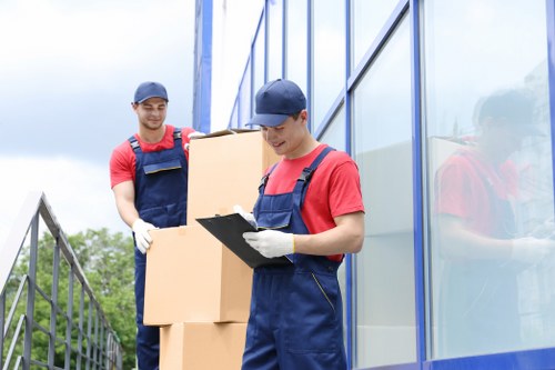 Local packing team handling a move near Belgravia streets