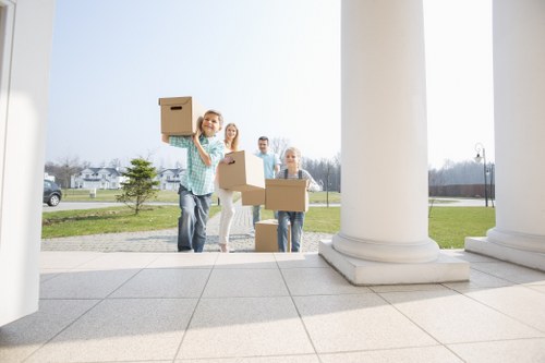 House removalists loading furniture in Belgravia