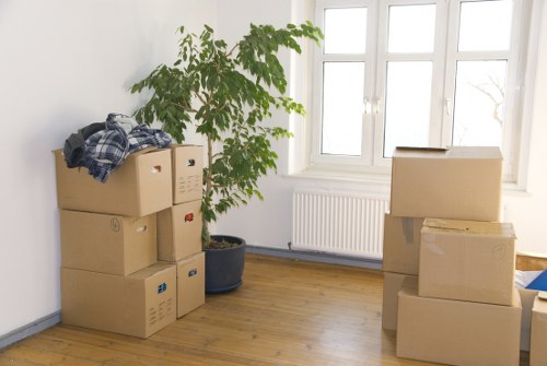 Professional movers handling access and loading for a Belgravia relocation